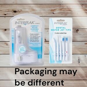 Compact Water Flossing System and Jet Tip Travel System